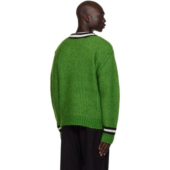 Stussy Tennis Sweater in Green - Picture 3 of 5